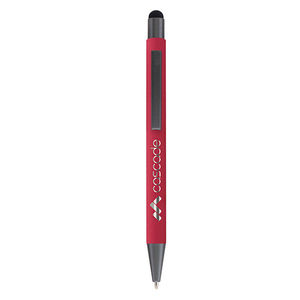 Bowie Softy Stylet Antimicrobien | Stylo bille publicitaire | KelCom Rouge 2