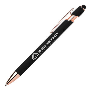 Prince Softy Rose Gold Stylet | Stylo bille publicitaire | KelCom Noir