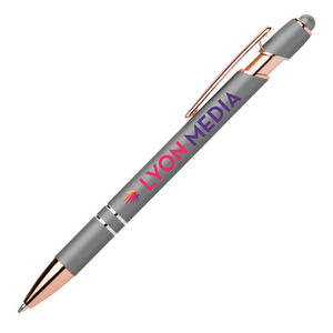 Prince Softy Rose Gold Métallique Stylet | Stylo bille publicitaire | KelCom Argent 1