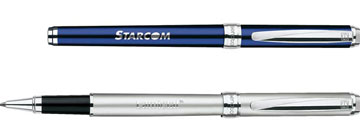 Zoom sur votre stylo publicitaire : stylo roller métal de qualité